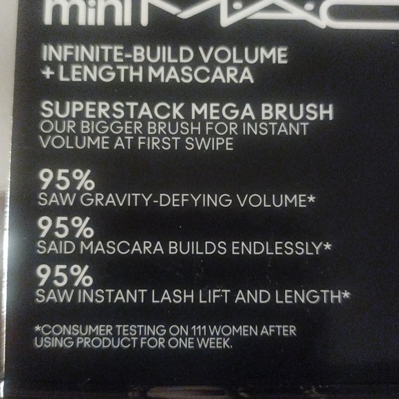 3/$20 NWT in box MAC Cosmetics Infinite Build Volume + Length mascara - Picture 5 of 6